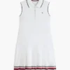 Robe polo plissée sans manches pour enfant