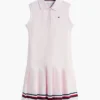 Robe polo plissée sans manches pour enfant