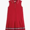 Robe polo plissée sans manches pour enfant