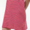 Robe polo rayée en interlock avec boutons dorés Robe polo rayée en interlock avec boutons dorés