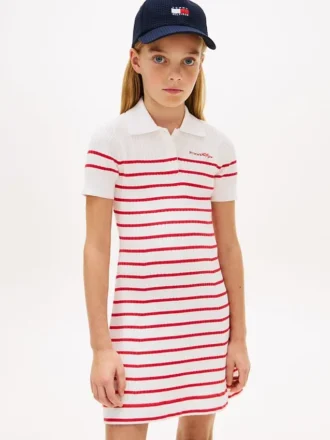 Robe polo rayée pour enfant