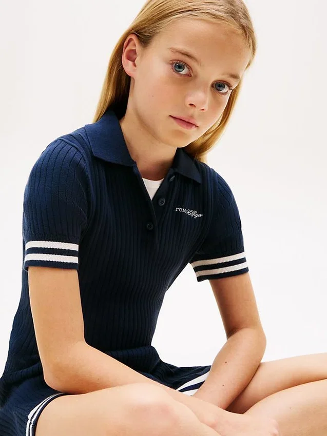 Robe polo rayée pour enfant Robe polo rayée pour enfant