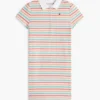 Robe polo à rayures multiples pour enfant Robe polo à rayures multiples pour enfant