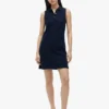 Robe polo sans manches en piqué stretch Robe polo sans manches en piqué stretch