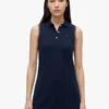 Robe polo sans manches en piqué stretch Robe polo sans manches en piqué stretch