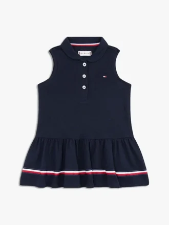 Robe polo sans manches extensible pour bébés