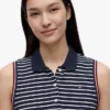 Robe polo sans manches à rayures Robe polo sans manches à rayures
