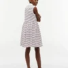 Robe polo sans manches à rayures pour enfant Robe polo sans manches à rayures pour enfant