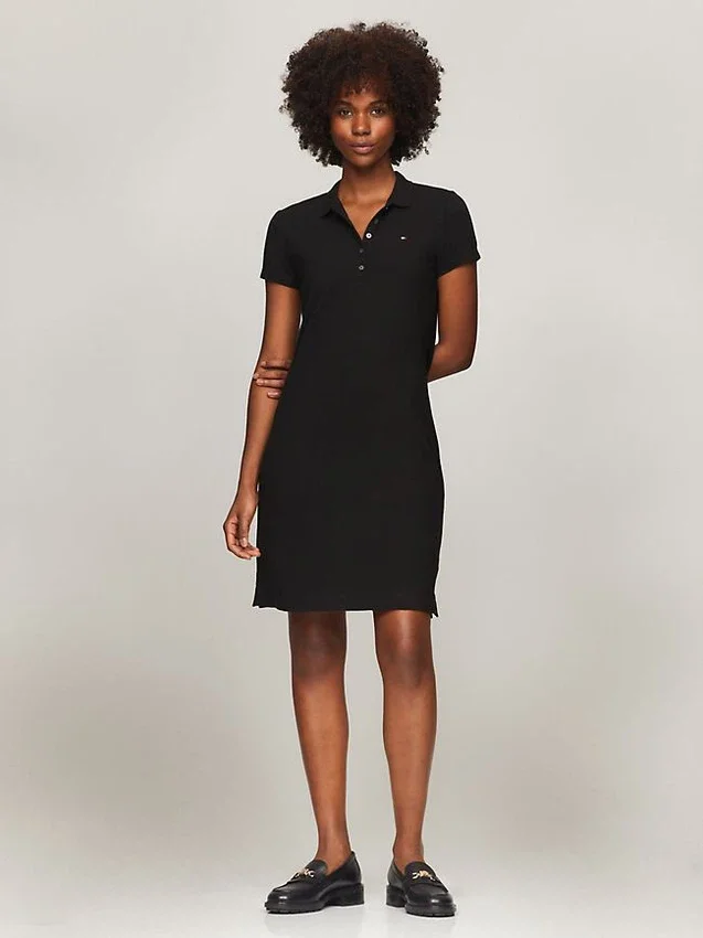 Robe polo slim en coton stretch Robe polo slim en coton stretch