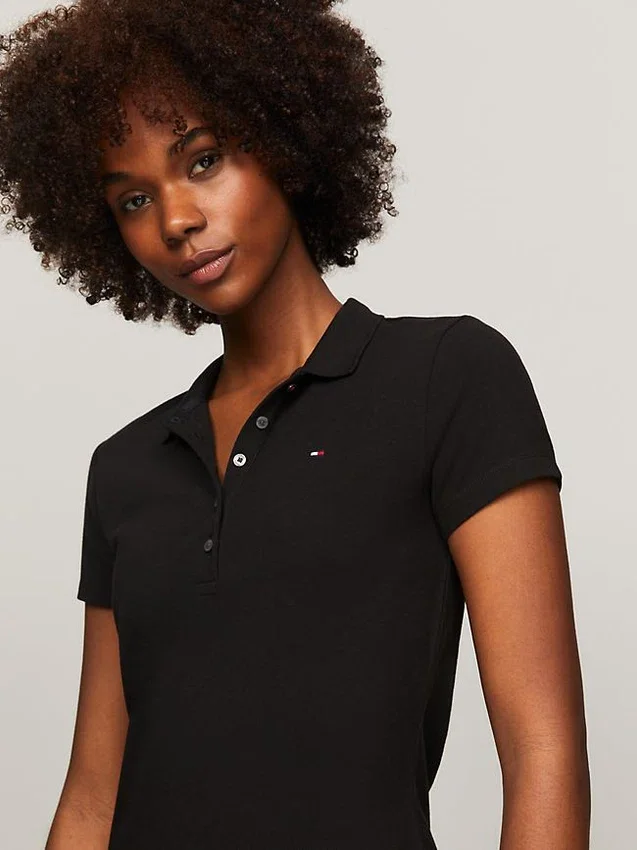 Robe polo slim en coton stretch Robe polo slim en coton stretch