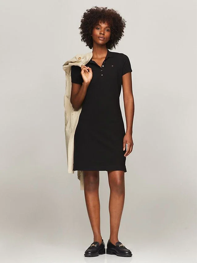Robe polo slim en coton stretch Robe polo slim en coton stretch