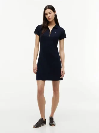 Robe polo zippée