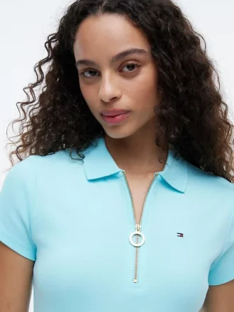 Robe polo zippée