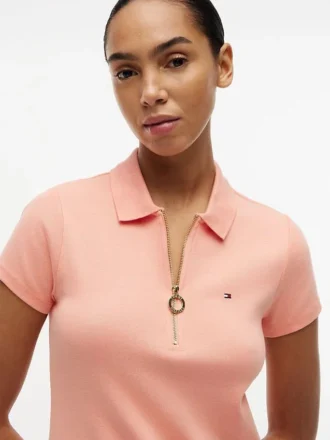 Robe polo zippée