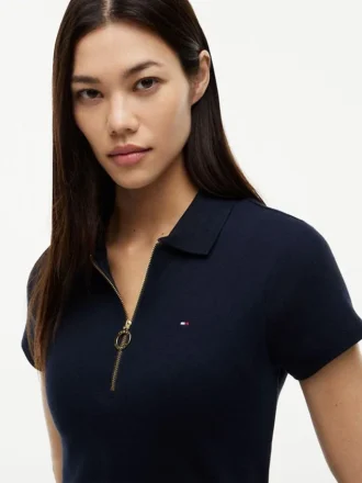 Robe polo zippée