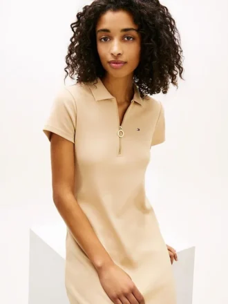 Robe polo zippée
