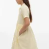 Robe rayée en coton et lin pour enfant