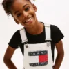Robe-salopette en denim pour enfant Hilfiger Badge Robe-salopette en denim pour enfant Hilfiger Badge