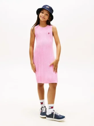Robe sans manches en crochet pour enfant