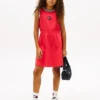 Robe sans manches pour enfant avec logo drapeau ondulé Robe sans manches pour enfant avec logo drapeau ondulé