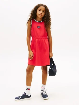 Robe sans manches pour enfant avec logo drapeau ondulé