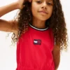 Robe sans manches pour enfant avec logo drapeau ondulé Robe sans manches pour enfant avec logo drapeau ondulé
