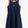 Robe sans manches pour enfant avec logo drapeau ondulé Robe sans manches pour enfant avec logo drapeau ondulé