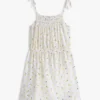 Robe smockée imprimée citron pour enfant Robe smockée imprimée citron pour enfant