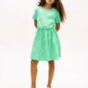 Robe t-shirt à motifs printaniers pour enfant Robe t-shirt à motifs printaniers pour enfant