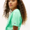 Robe t-shirt à motifs printaniers pour enfant Robe t-shirt à motifs printaniers pour enfant
