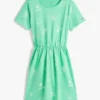 Robe t-shirt à motifs printaniers pour enfant Robe t-shirt à motifs printaniers pour enfant