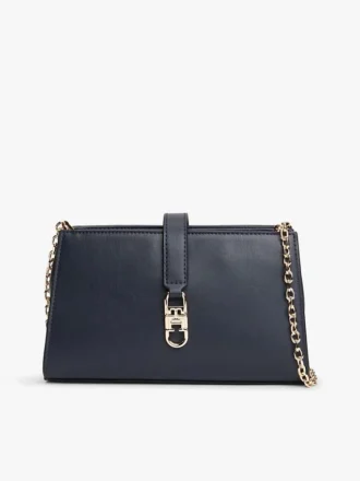 Sac à bandoulière à chaîne et monogramme
