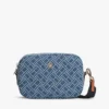 Sac à bandoulière en denim à imprimé drapeau intégral