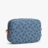 Sac à bandoulière en denim à imprimé drapeau intégral