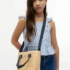 Sac à bandoulière en raphia pour enfant Sac à bandoulière en raphia pour enfant
