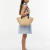 Sac à bandoulière en raphia pour enfant Sac à bandoulière en raphia pour enfant