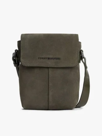 Sac à bandoulière à rabat en daim