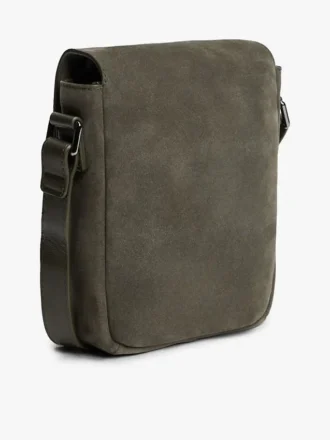 Sac à bandoulière à rabat en daim