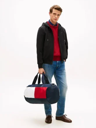 Sac de voyage à logo drapeau color block
