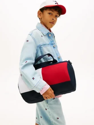 Sac de voyage pour enfants avec logo drapeau et blocs de couleur