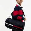 Sac de voyage à rayures et logo pour enfants