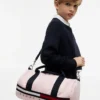 Sac de voyage à rayures et logo pour enfants