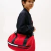 Sac de voyage à rayures et logo pour enfants