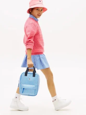 Sac à dos en toile rayée pour enfant