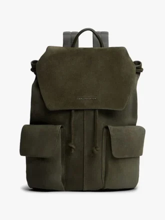 Sac à dos à rabat en daim Sac à dos à rabat en daim