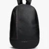 Sac à dos à rayures logo et finition grainée Sac à dos à rayures logo et finition grainée