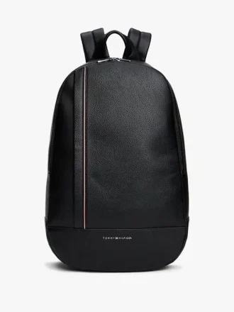 Sac à dos à rayures logo et finition grainée Sac à dos à rayures logo et finition grainée