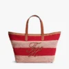 Sac fourre-tout en crochet à rayures marines