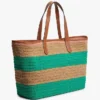 Sac fourre-tout en crochet à rayures marines