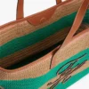 Sac fourre-tout en crochet à rayures marines
